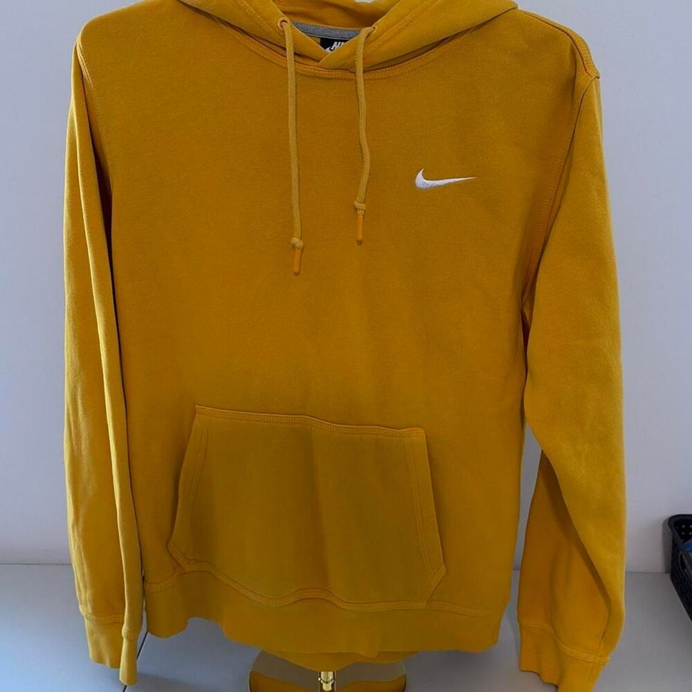 Nike Women's Yellow and Gold Hoodie